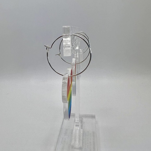 Mickey & Minnie Rainbow Earrings - Pride Earrings - Disney Inspired Earrings - Picture 6 of 10